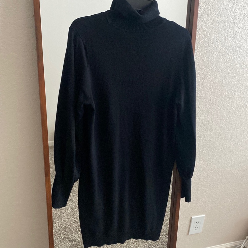 Black turtleneck dress